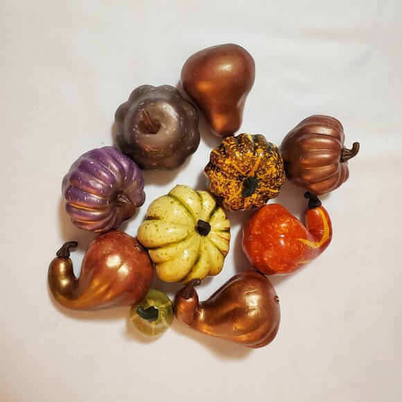 Lot of (10) Assorted Faux Fall Harvest for Your Autumn Display - Picture 3 of 6